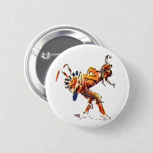 Indischer Tänzer Button (Vorne & Hinten)