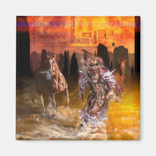 Indischer Tänzer "ROLLING THUNDER" Magnet