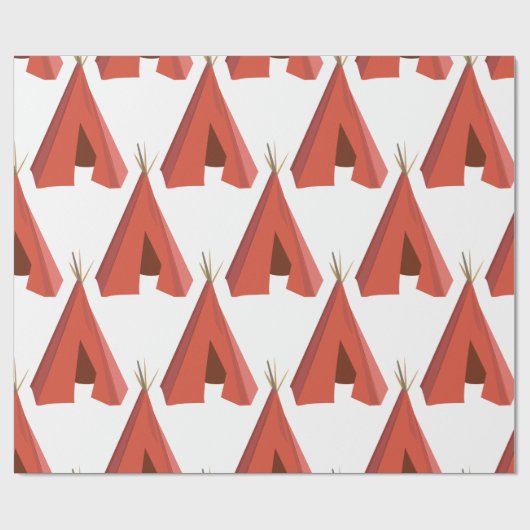 Indischer Teepe Geschenkpapier (Flach)