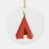 Indischer Teepee Keramik Ornament (Vorne)