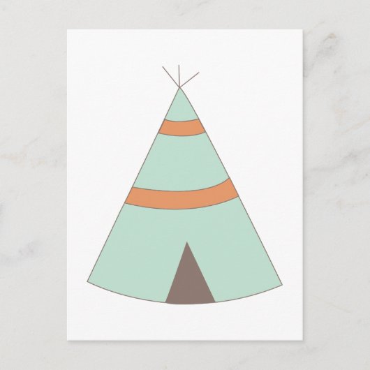 Indischer Teepee Postkarte (Vorderseite)