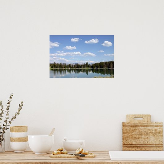 Indischer Teich Poster (Küche)