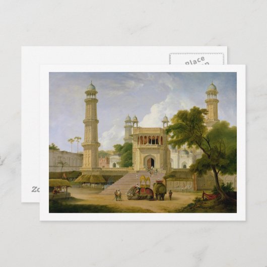 Indischer Tempel, angeblich die Moschee von Abo-ul Postkarte (Vorne/Hinten)