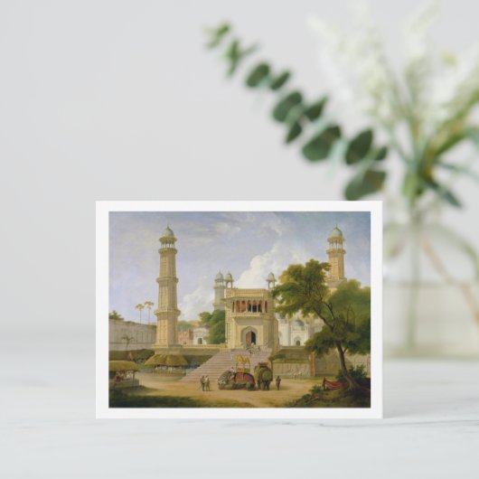 Indischer Tempel, angeblich die Moschee von Abo-ul Postkarte (Stehend Vorderseite)