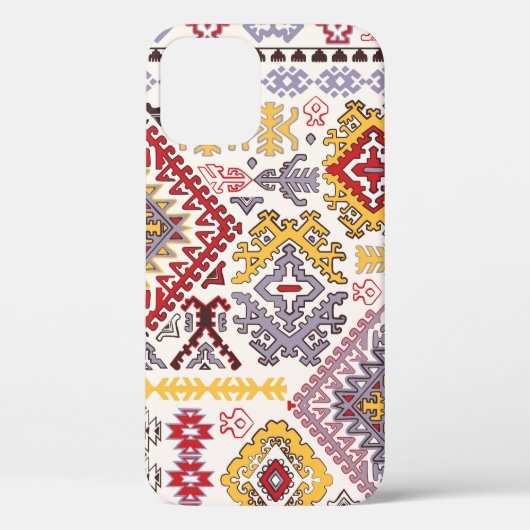 Indischer Teppich, Paisley Mandala, Yoga Case-Mate iPhone Hülle (Rückseite)
