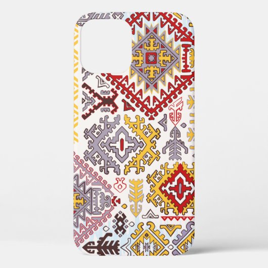 Indischer Teppich-Paisley-Ornament-Muster. Ethnic Case-Mate iPhone Hülle (Rückseite)