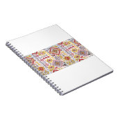 Indischer Teppich-Paisley-Ornament-Muster. Ethnic  Notizblock (Rechte Seite)