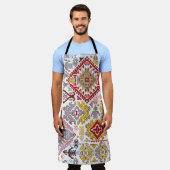 Indischer Teppich-Paisley-Ornament-Muster. Ethnic Schürze (Getragen)