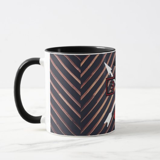 Indischer Thunderbird Petroglyph-Symbol Tasse (Links)