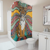 Indischer Tiger Duschvorhang (Beispiel)