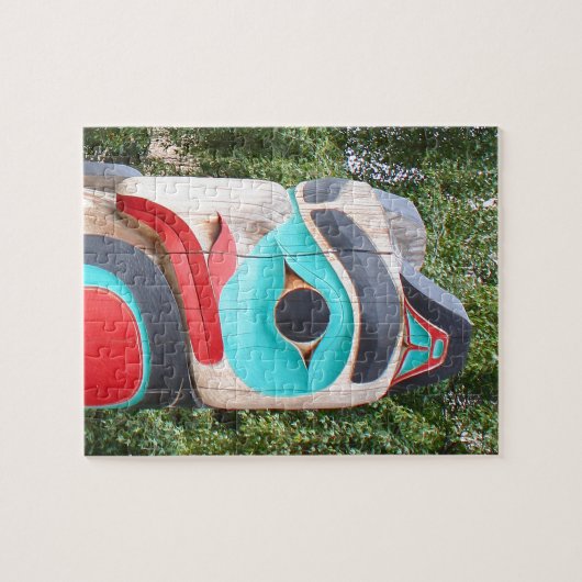Indischer Totem-Pole, Anchorage, Alaska 2 Puzzle (Horizontal)