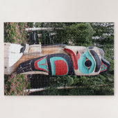Indischer Totem-Pole, Anchorage, Alaska Puzzle (Horizontal)