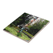 Indischer Totem Poll Glacier Park Montana Fliese (Seite)