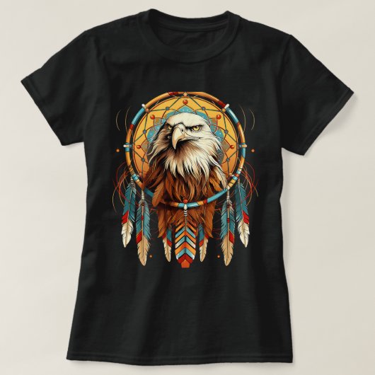 Indischer Traum als Adler-Geist T-Shirt (Design vorne)