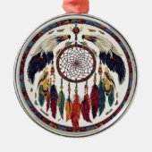 Indischer Traumfecht der Träume Ornament Aus Metall (Vorne)
