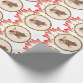 Indischer Traumwolf, Pferd, Adlerpackung Geschenkpapier (Ecke)