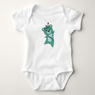Indischer Türkisbär Karneval Teddy Feather Baby Strampler