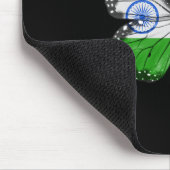 Indischer Ukrainischer Flagge Schmetterling Indien Mousepad (Ecke)