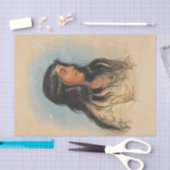 Indischer Wasserfarbenstamm der Frauen Seidenpapier (Handwerk)