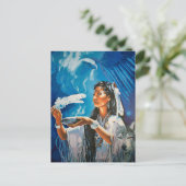 Indischer Wolf Postkartenmalerei von Freyja Postkarte (Stehend Vorderseite)