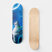 Indischer Wolf und Vollmond Skateboard (Vorderseite)