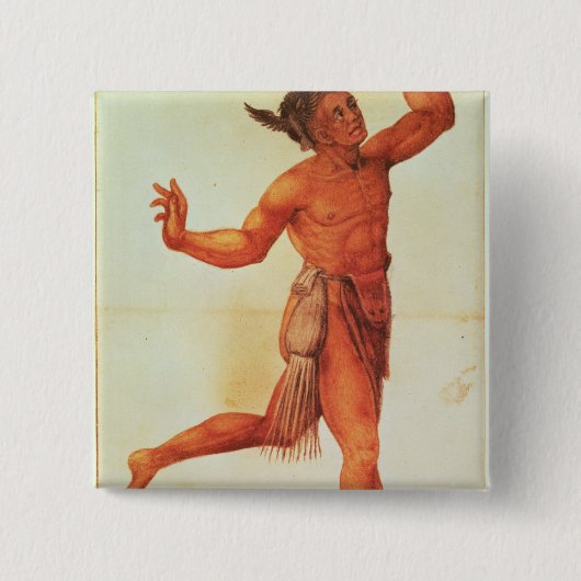 Indischer Zauberer Button (Vorderseite)