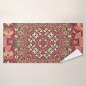Indisches abstraktes Medaillonmuster. Boho und Sin Badehandtuch (Badehandtuch)