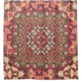 Indisches abstraktes Medaillonmuster. Boho und Sin Duschvorhang (Vorderseite)