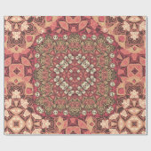 Indisches abstraktes Medaillonmuster. Boho und Sin Geschenkpapier (Flach)