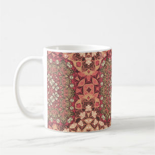 Indisches abstraktes Medaillonmuster. Boho und Sin Kaffeetasse