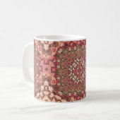Indisches abstraktes Medaillonmuster. Boho und Sin Kaffeetasse (Vorderseite Links)