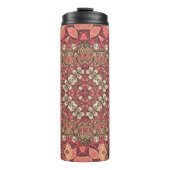 Indisches abstraktes Medaillonmuster. Boho und Sin Thermosbecher (Vorderseite)