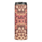Indisches abstraktes Medaillonmuster. Boho und Sin Thermosbecher (Rückseite)