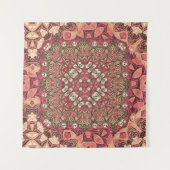 Indisches abstraktes Medaillonmuster. Boho und Sin Wandteppich (Vorderseite (Horizontal))