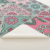Indisches arabisches Patchwork-Quilt Vintage Sherpadecke (3/4)