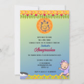Indisches Baby Image "Annaprashan" Einladung (Vorderseite)