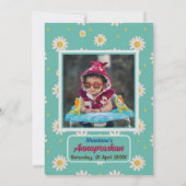 Indisches Baby Image "Annaprashan" Einladung (Rückseite)