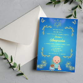 Indisches Baby Image "Annaprashan" Einladung