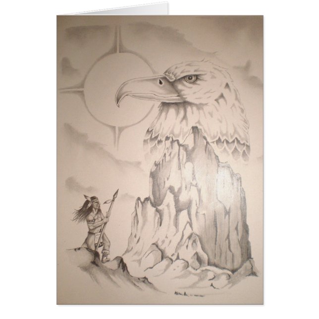 Indisches Beten an der Eagle-Felsen-Stammes- (Vorne)