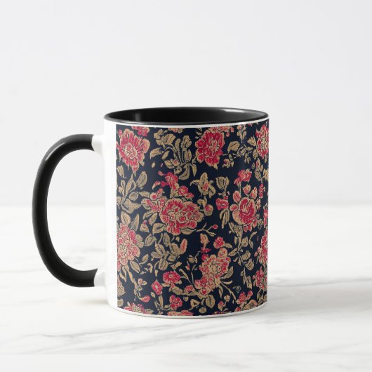 Indisches Blumenmuster Tasse (Links)