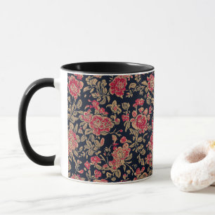 Indisches Blumenmuster Tasse
