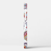 Indisches Blumenpaisley-Medaillon-Muster. Ethnic M Case-Mate iPhone Hülle (Rückseite / Links)