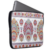 Indisches Blumenpaisley-Medaillon-Muster. Ethnic M Laptopschutzhülle (Vorne Rechts)