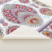 Indisches Blumenpaisley-Medaillon-Muster. Ethnic M Sherpadecke (3/4)