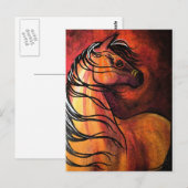 Indisches Buckskin War Horse Postkarte (Vorne/Hinten)