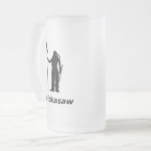 Indisches Chickasaw Mattglas Bierglas (Vorderseite Links)