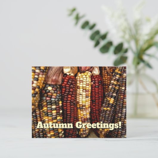 Indisches Cornelkernels-Foto Postkarte (Stehend Vorderseite)