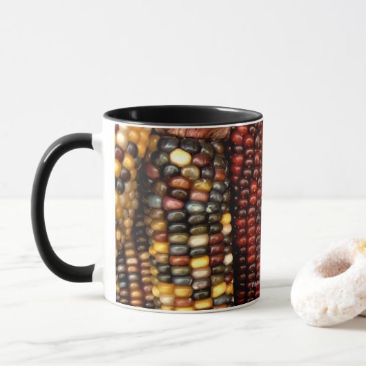 Indisches Cornelkernels-Foto Tasse (Mit Donut)