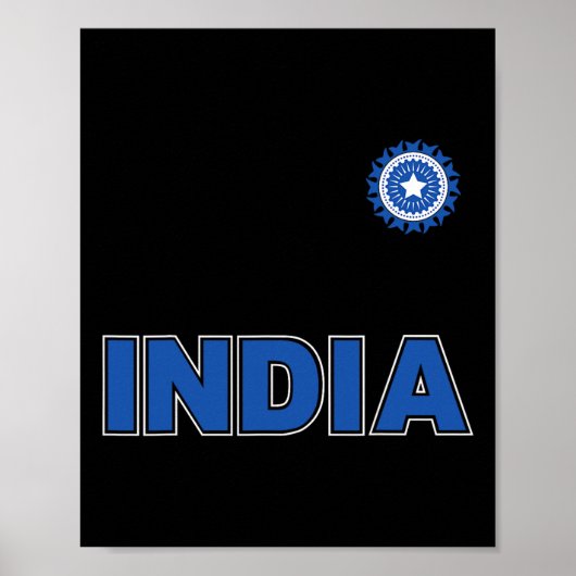 Indisches Cricket (orange Kit) Poster (Vorne)