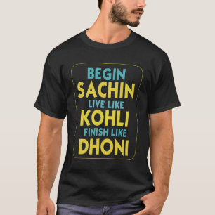 Indisches Cricket-Team Unterstützer Jersey T-Shirt